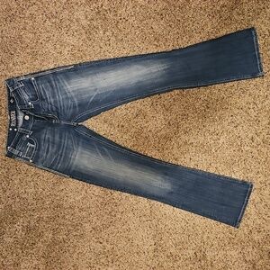 Rock&Roll western jeans excellent condition sz 26x34, denim with rhinestones
